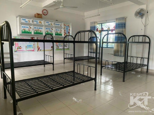 giường tầng sắt đen 80x100