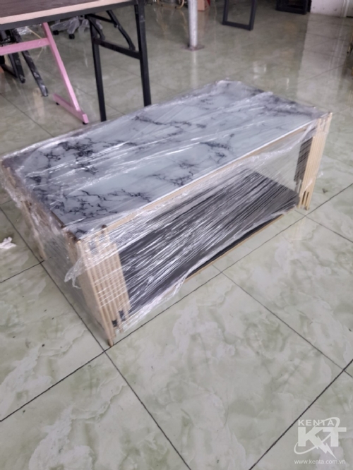 bàn sofa kính hai tầng