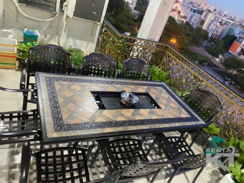 BỘ BÀN GHẾ SÂN VƯỜN NHÔM ĐÚC