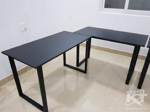 Bàn Chữ U Chân Đen Mặt Đen