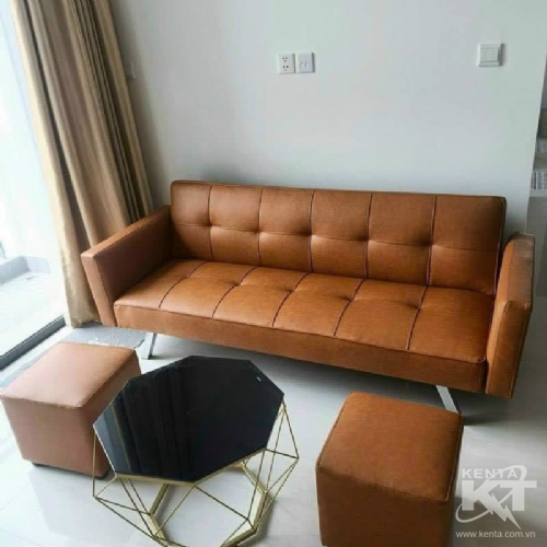 Sofa bed  có tay simily kèm đôn