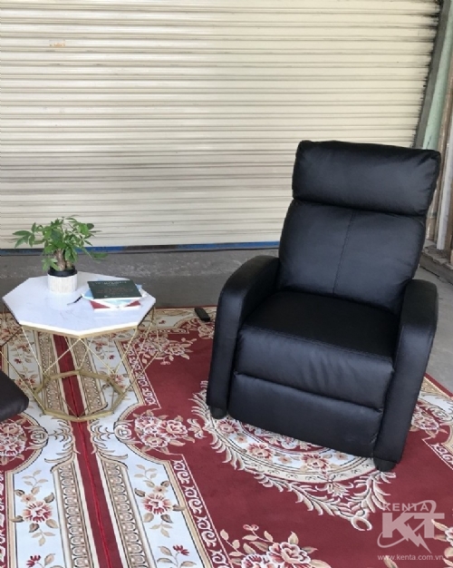 ghế sofa da đen