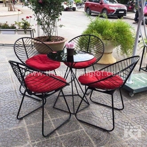 ghế sắt cafe