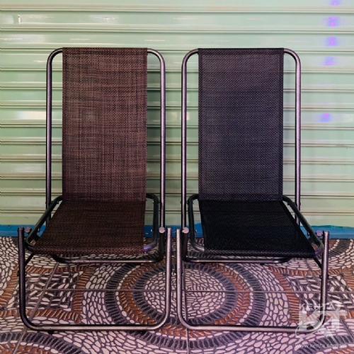 Ghế xếp đen lưng cao