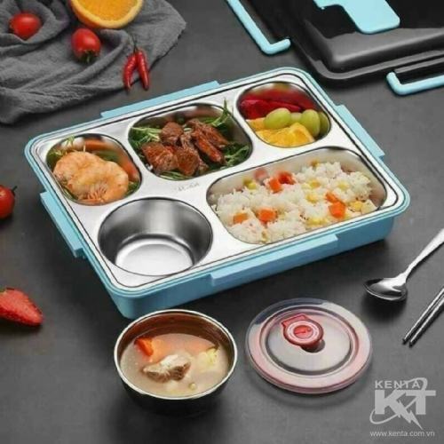 Hộp cơm inox 5 ngăn giữ nhiệt