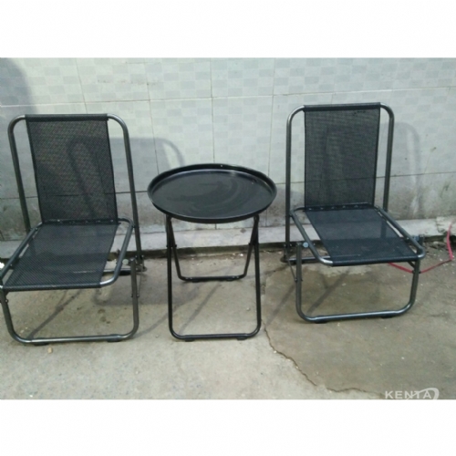 ghế xếp nhỏ màu đen
