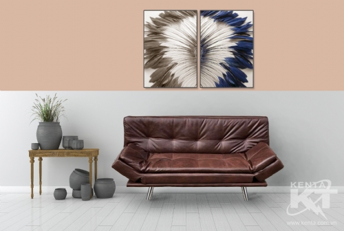 Ghế sofa da nâu 1890x1170x225