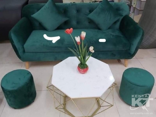 Combo sofa + đôn không bàn (không tháo giặt được)