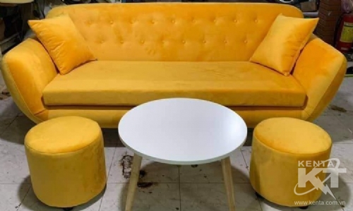 Combo sofa + đôn không bàn (tháo giặt được)