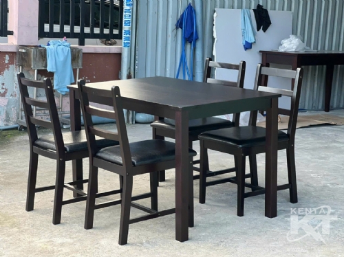 Bộ bàn 4 ghế nàu nâu đậm