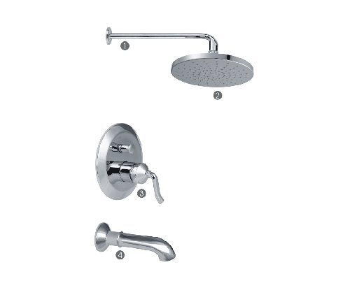 Bộ vòi âm tường Neoclassic  T16142